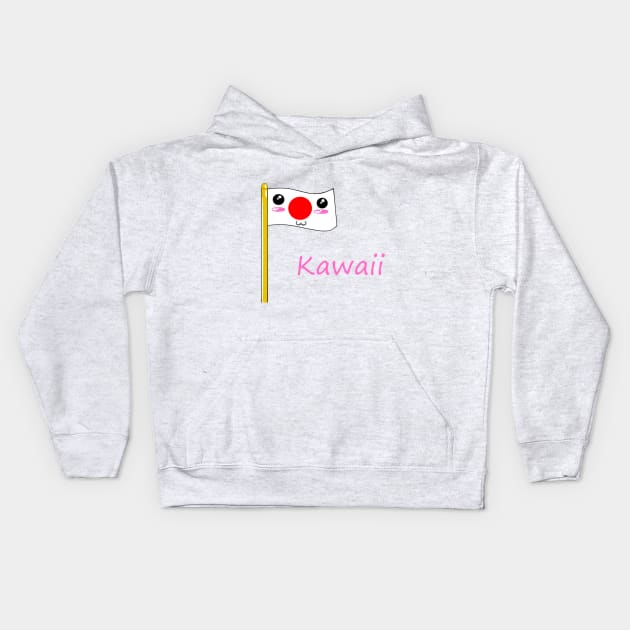 Kawaii Japanese Flag Kids Hoodie by MajorNate175